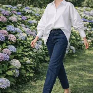 CAMISA CLASICA ALGODON BLANCO